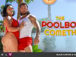 TGIRLS XXX - Blair Carter Desired & Fucked By Pool boy