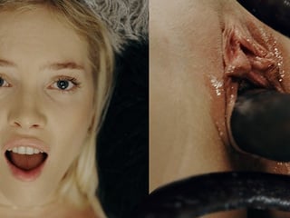 Sex Addict Blonde Influencer Bella Spark Fucks Her Pet Alien Monster