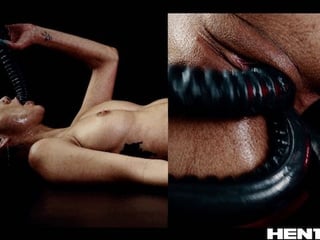 Double Anal Colombian Destroyed by Aliens and filled up