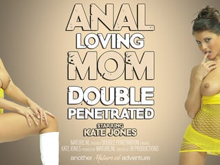 Anal loving mom Kate Jones gets double penetrated in rough threesome