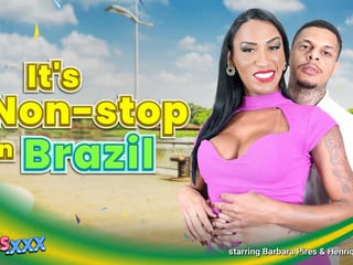 TGIRLS XXX - Barbara Pires Fucked and Gets Fucked Scene