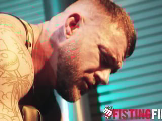 Bear muscle Drew Valentino destroys Tryp Bates hairy hole