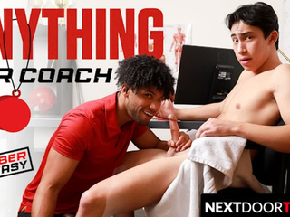 Jerking Jock  Cameron Neuton Caught & Fucked By Huge Cocked Coach Tony Genius