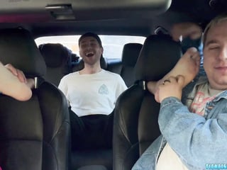 Dimitri Hops In For Some Foot Action With Matt And Ryder