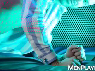 Businessman Denis Vega seduces Latino Gustavo Cruz to anal plow him