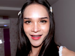 Asian femboy teen cutie anal penetration after admiring her hot body