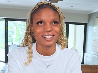 Fun African blonde ebony model does great in this casting video