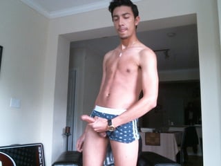 Skinny Amateur Alex Strokes His Big Dick