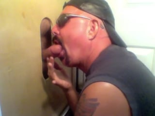 Married Leather daddy At The Gloryhole