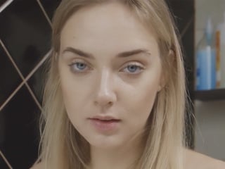 Cute babe and her hot morning routine so hot naked teen enjoyed posing