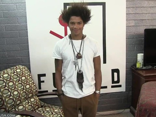 Riyaz's dick went rock-hard when I pushed the dildo up his hole