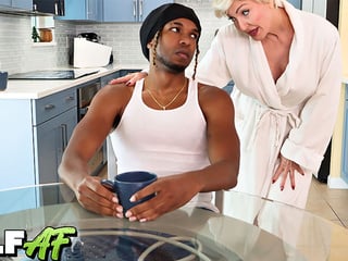 GRANNY Perks Him Up! DD- White Hardcore Interracial GILF