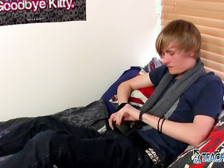 TeachTwinks: Brent Daley Enjoys Tugging And Stretching His Veiny Cock