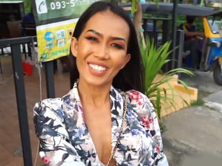 Thai MILF amateur takes a big cock anal after being picked up