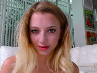 Riley Star's Nice & Slow POV: Hot Blonde Gets a Facial Finish