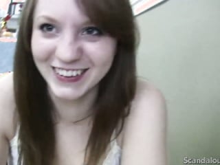 Toilet slut sucking cock