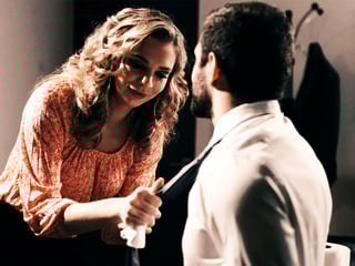 Curvy petite blonde MILF avoids getting fired by fucking her boss