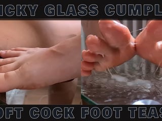 Sticky Glass Table Cumplay 1 - Riri Lunara's Soft Dick Cock Tease Gets A Double Cumshot