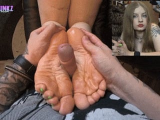 Bratty Blonde Luna PoV Footjob “Hurry and fuck my feet so we can leave”