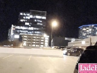 Public parking lot blowjob whore