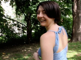 Jackies Feet lures her boyfriend's referee to the park for a sneaky blowjob so he makes better calls in her boyfriend's games