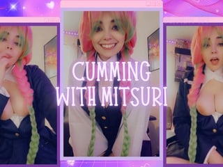 Cumming with Mitsuri