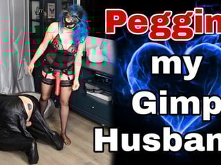 Femdom Bitchsuit Anal! Strapon Pegging my Slave Husband