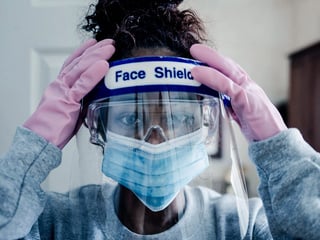 PURE TABOO Married Ebony fucks delivery boy while husband has COVID - Scarlit Scandal