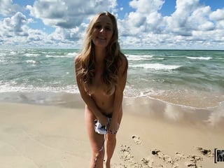 MOFOS Busty natural Molly Pills fucked at the beach