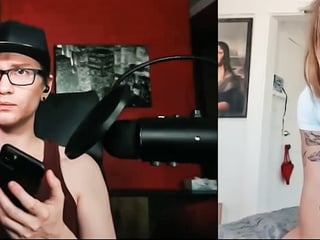 Sexy teen masturbate on cam with horny stepbro