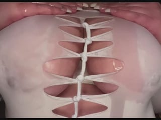 Oiling up my boobs is always fun