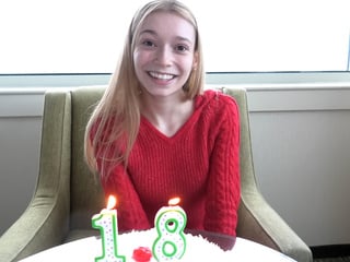 Holy fuck this girl is so cute and she just turned 18.