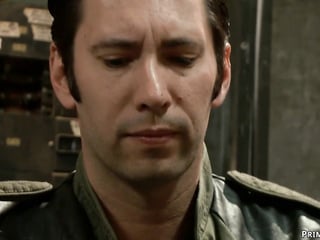 Gagged bound brunette rough fucked