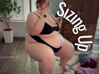 Gaining SSBBW Smoking and Clothes Try On