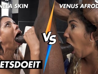 Latina Anal Showdown: Canela Skin vs Venus Afrodita