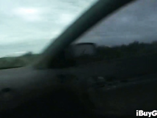 Horny blonde behind the scenes