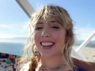 Busty Lena Paul's Beachside Seduction