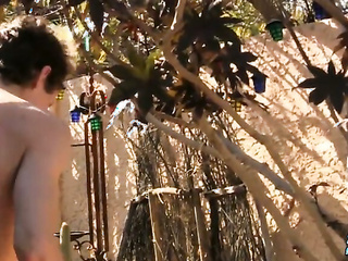 ZackRandall: Handsome Derrick Dickem Strokes His Juicy Cock Under The Sun