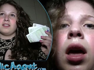 Public Agent's First Creampie for Fertile 18yo