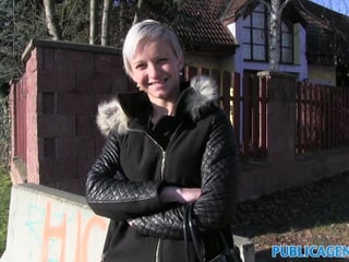 Cum-covered Pussy for Public Agent