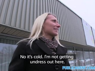 Blonde Takes Cash for Public Sex