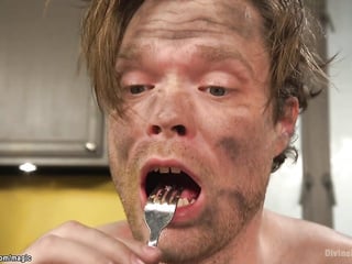 Sexy mistress pegging married man