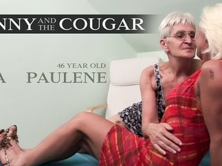 Granny & Cougar Orgy: Myra & Paulene's Wet Pussies