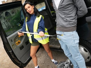 Raven-Haired Stunner Lexi Dona's Revenge in the Fake Taxi!