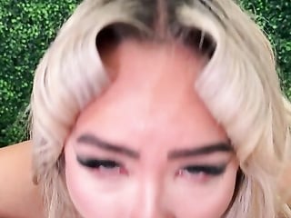 Hottie Luna Luxe Is Eager And Swallows A Huge Long Dick