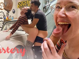Garage Romp with Horny Amateurs
