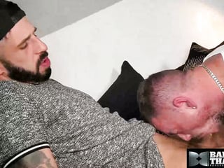 BAREBACKTHATHOLE Bobby Bruiser Uses His Hole To Satisfy Romeo Davis Raw Dick