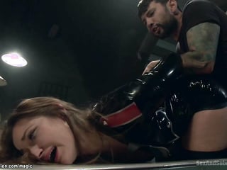 Government babe bound and pounded