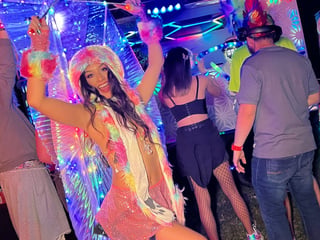 Luxe La Fox and Lucas Frost Light Up the Night at a Silent Disco Bash