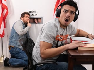 Hayden Harding & Bunker Turn the Library Naughty